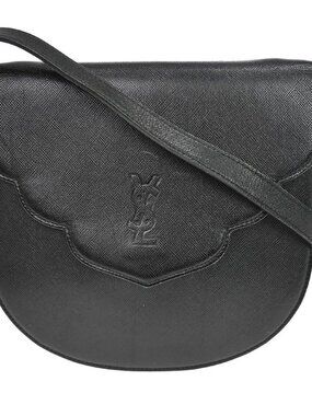 Yves Saint Laurent Black Leather Shoulder Bag NQ07557